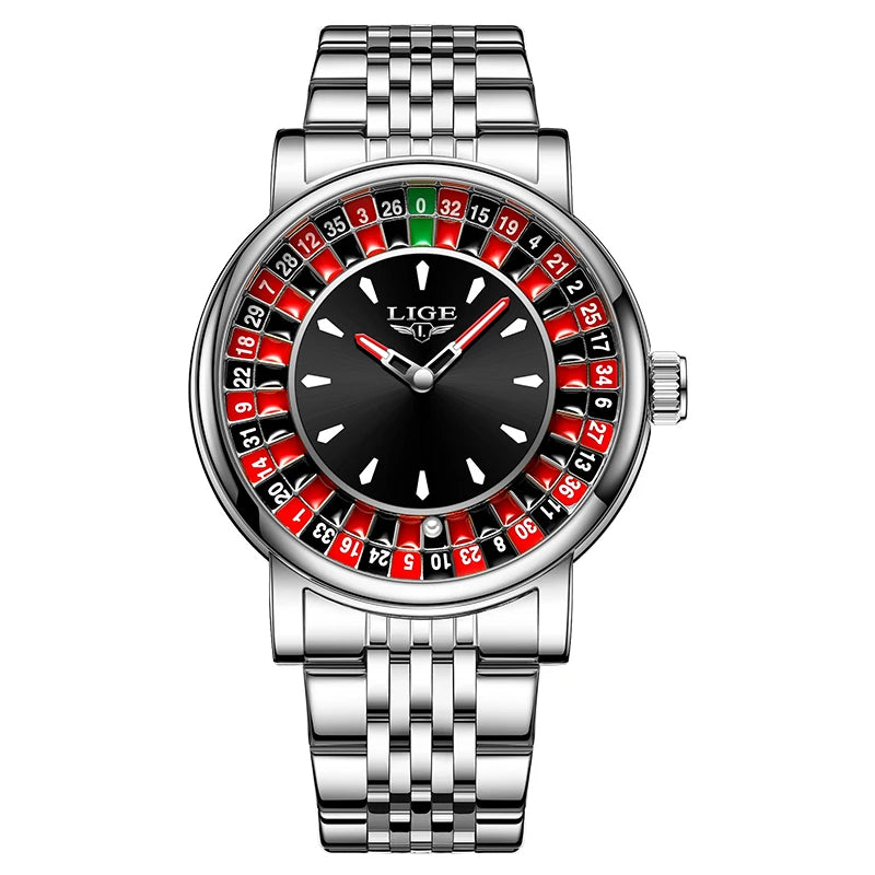 LIGE Roulette Dial Watch