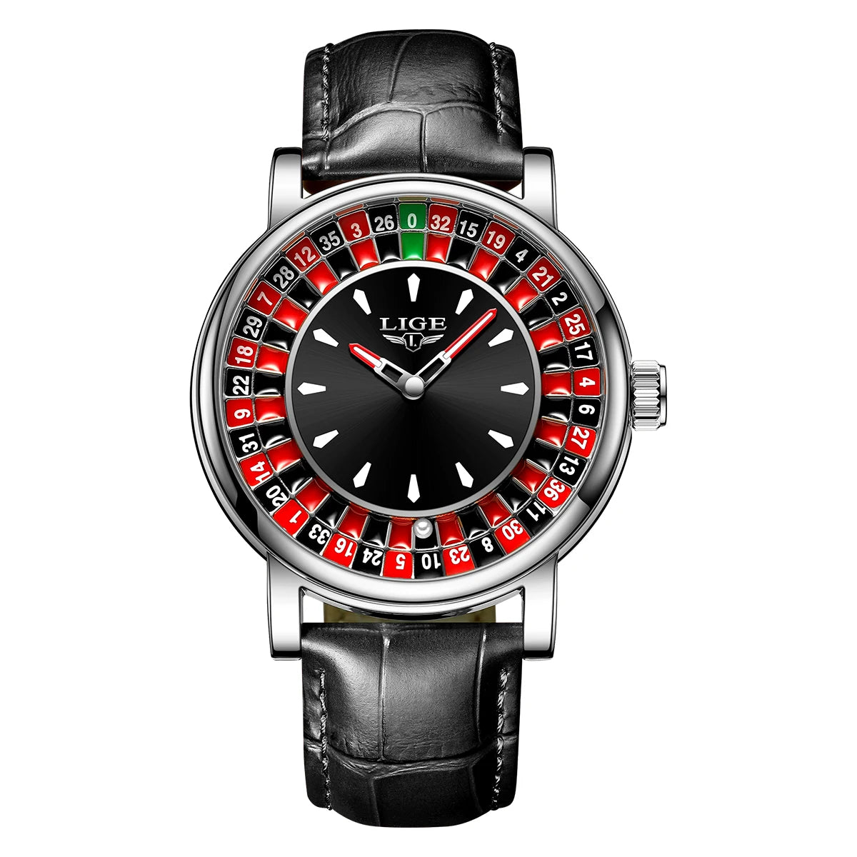 LIGE Roulette Dial Watch