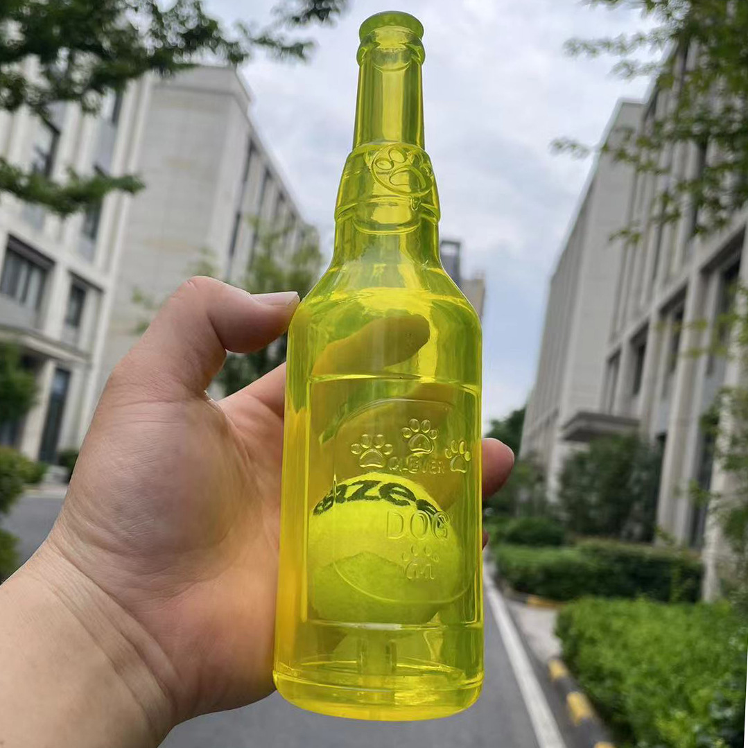Pet TPR Tennis Bottle Toy