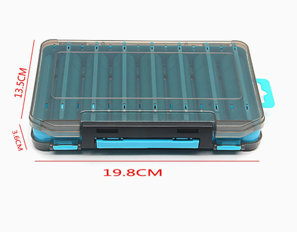 Durable Dual-Sided Fishing Tackle Box