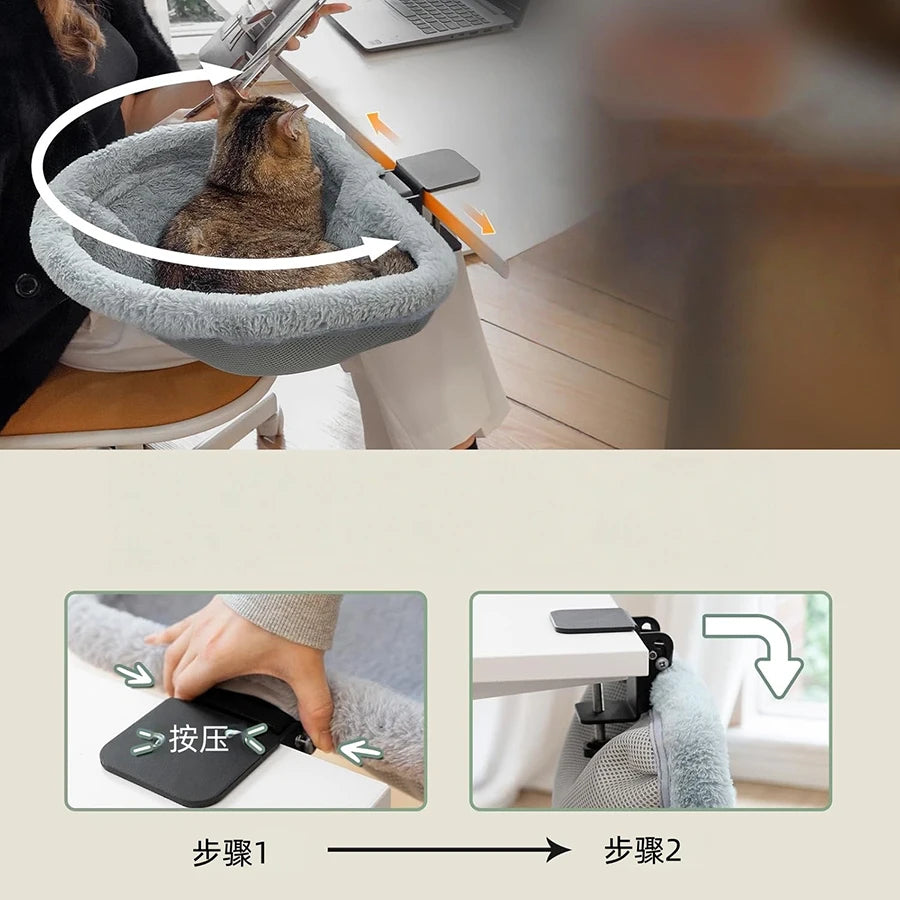 Foldable Cat Desk Bed