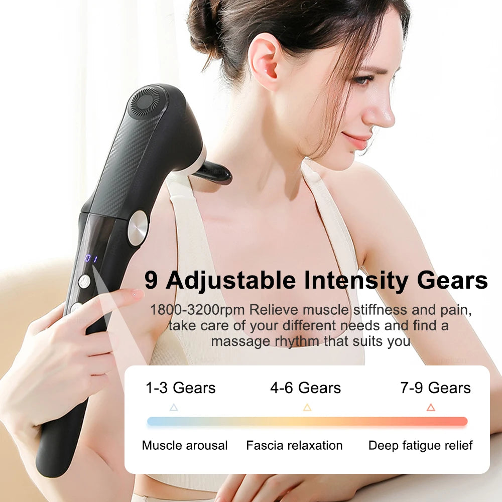 Fascia Massage Gun with Extension Handle