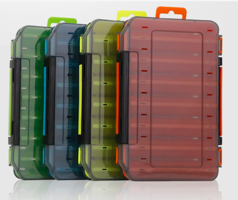 Durable Dual-Sided Fishing Tackle Box