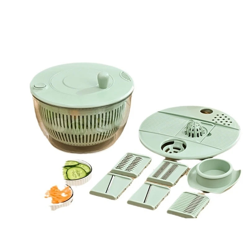 7‑Piece Multifunction Salad Spinner Set