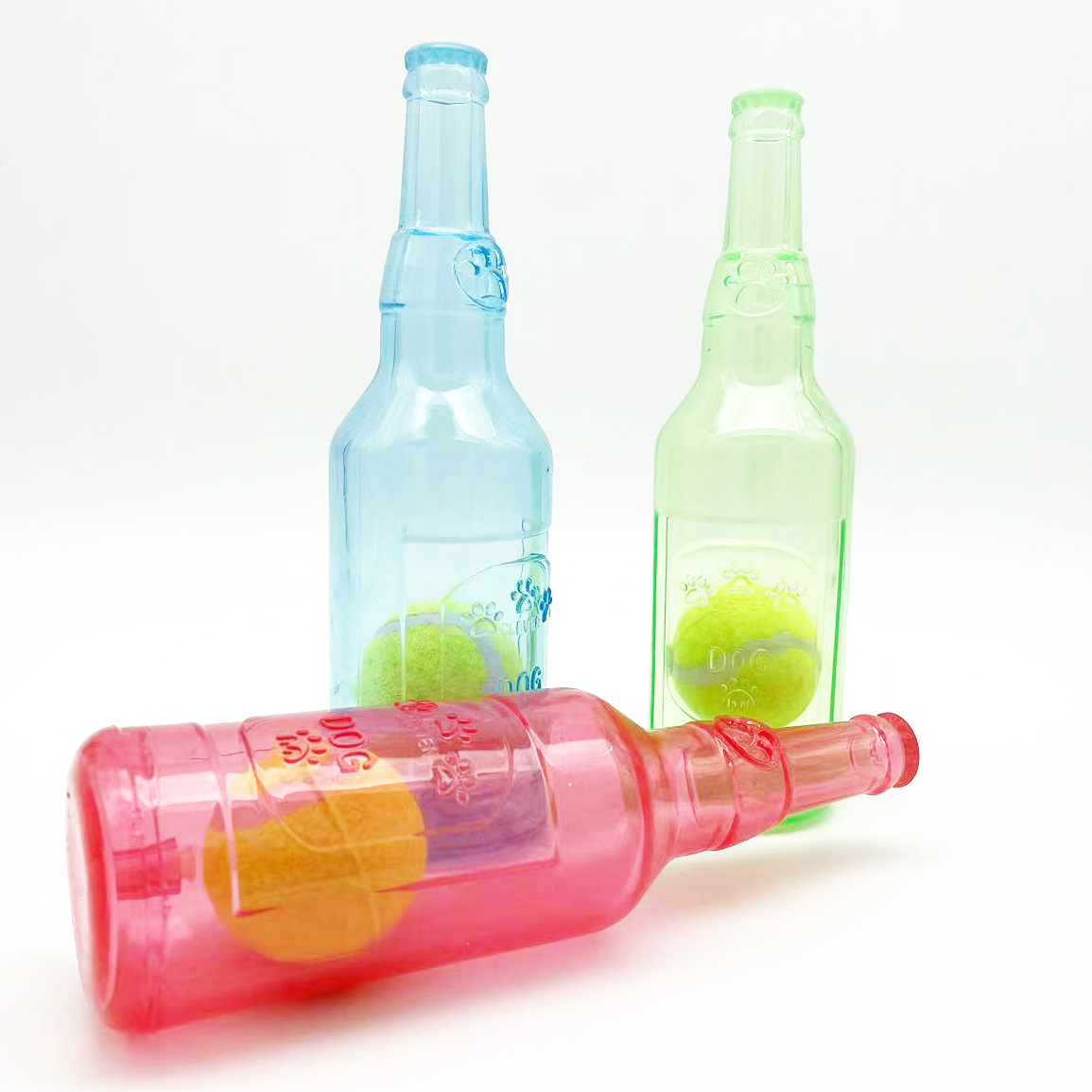 Pet TPR Tennis Bottle Toy