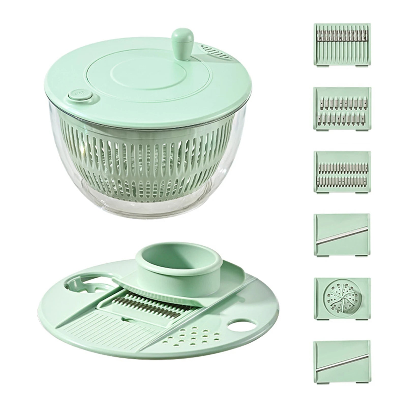 7‑Piece Multifunction Salad Spinner Set