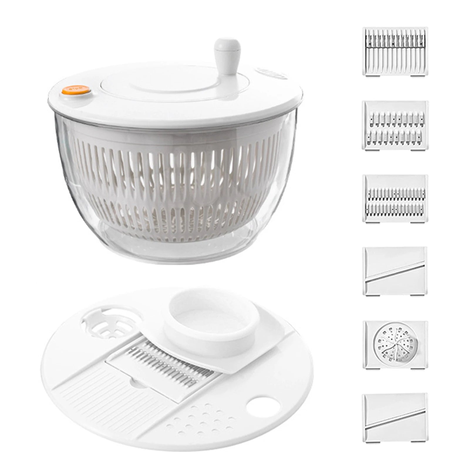 7‑Piece Multifunction Salad Spinner Set