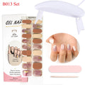 Gel Nail Wraps with UV Lamp Set