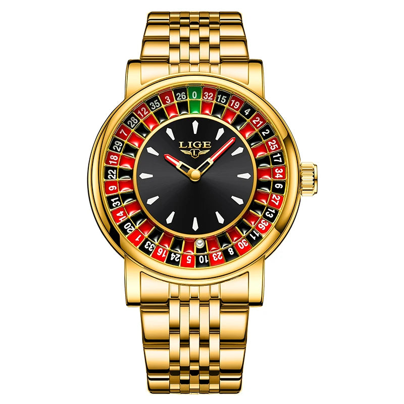 LIGE Roulette Dial Watch