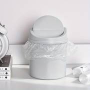 Mini Plastic Desktop Trash Can with Lid for Home Office
