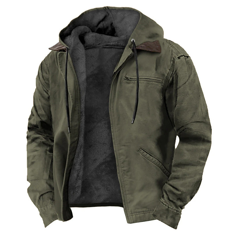 Color Cast Hooded Sweater