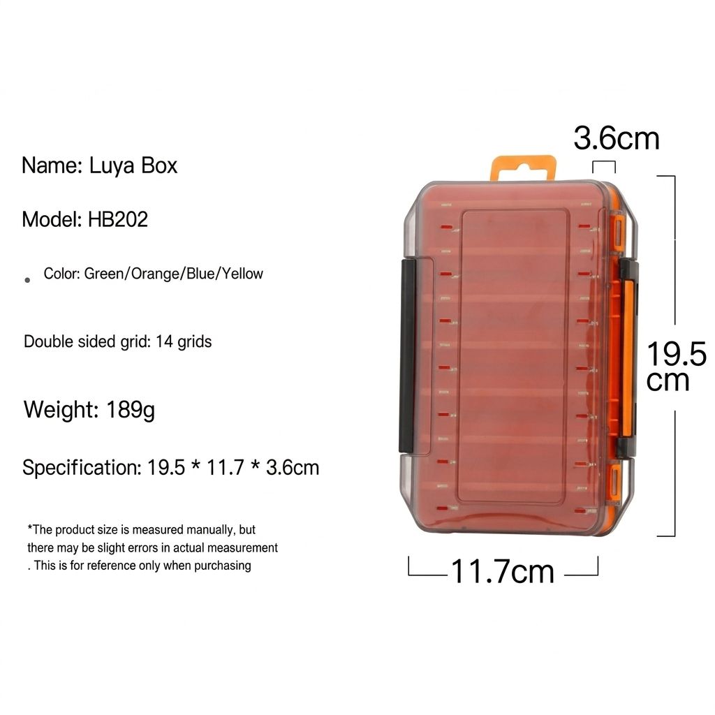 Durable Dual-Sided Fishing Tackle Box
